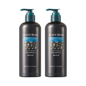 (2개/탈모샴푸) 블랙빈 탈모증상 개선 샴푸 520ml 2개