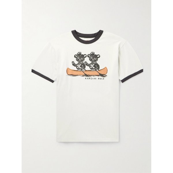 슬림핏 프린트 코튼 저지 티셔츠 46376663162925164