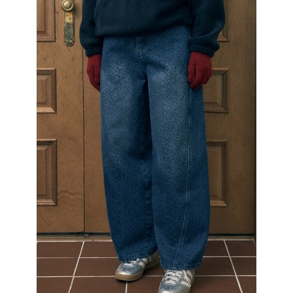[기모본딩]LEO BALLOON DENIM PANTS_BLUE