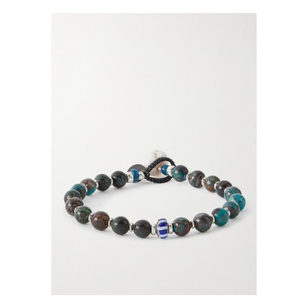 미키아 스털링 실버 크리소콜라 셸 비즈 브레이슬릿 실버 46376663162912535