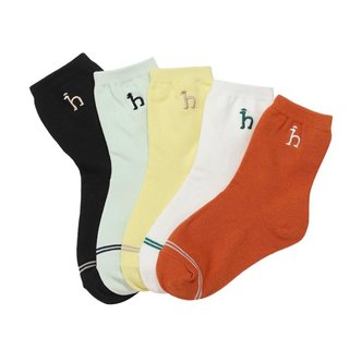 헤지스키즈 데일리 5 PACK 양말  HTG60UD01M OW _P345476298