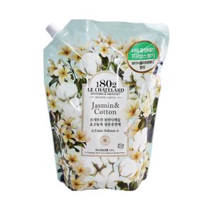 애경 르샤트라 고농축 섬유유연제 자스민코튼 1.5L (리필) 1개 오늘발송