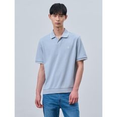 *20%적립*솔리드 오픈 칼라넥 티셔츠  그레이 (BC4342C073)