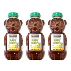 유기농 꿀 허니 680g X 3개 세트 KIRKLAND SIGNATURE RAW ORGANIC HONEY BEAR