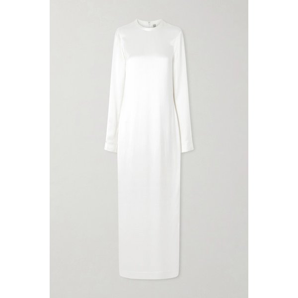 새틴 미디 원피스 46376663162936325