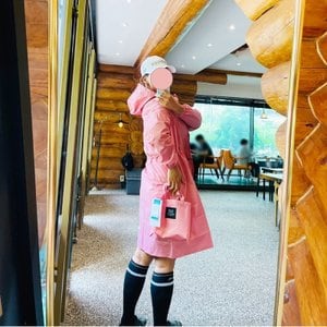텐바이텐 라운딩 골프우비 여성용 레인자켓 비옷 방수코트