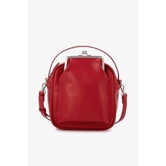 요지야마모토 [Y`s]카우 레더 메탈 클래스프 박스 백 6615370203000