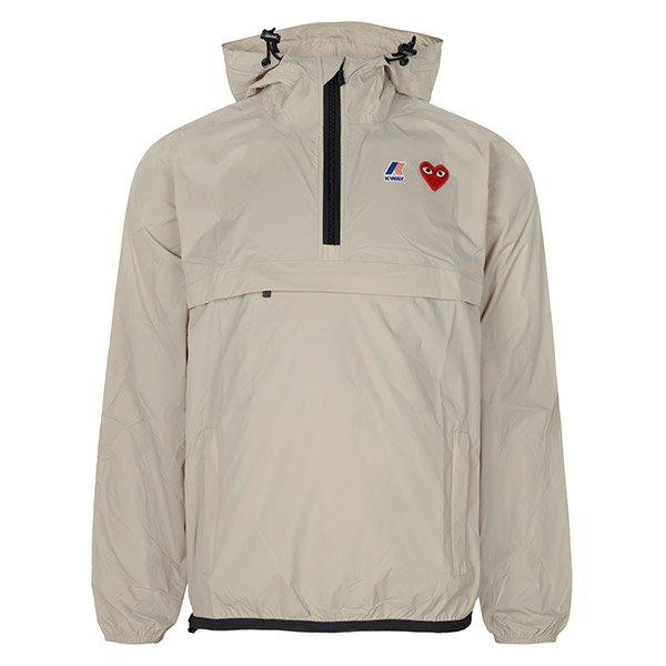 [부산점] X까웨 25FW 베이지 아노락 후드 하프집업 자켓 AZ-J502-051-3