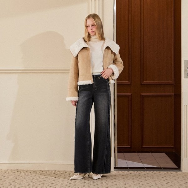 [시흥점] 여성 사이드 프린지 스터프 속기모 팬츠 (ER4ODP54)