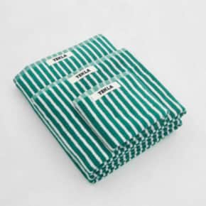 Washcloth TEAL GREEN STRIPES 30X30