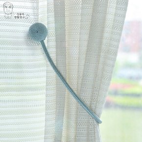 1+1 마그네틱 커튼볼 타이백 자석 커텐고리 로프