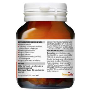 호주직구 Blackmores 블랙모어스 커큐민 원어데이 30캡슐 Curcumin