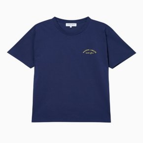 24SS RAUM MEN MAISON LABICHE 네이비 로고자수 면 반팔티셔츠 RATS4EML6N2