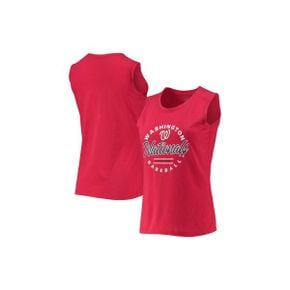 4413315 LEVELWEAR Womens Levelwear Red Washington Nationals Macy Tank Top