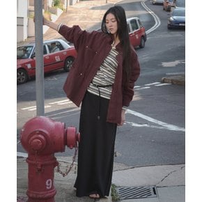 Soft touch long skirt [TISP05SK01]_Black