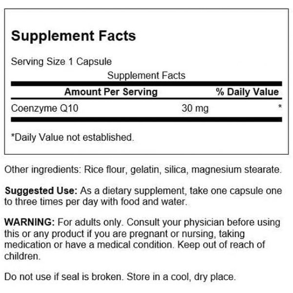 CoQ10 코큐텐 30mg 240캡슐 Swanson
