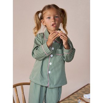 DOSSY 실크핏 웬즈데이 긴팔 키즈 잠옷 세트