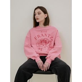 Drawing Flower Sweatshirt [Pink]