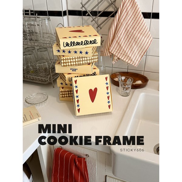 달콤한 오브제 미니쿠키프레임 WE DONT HAVE 미니액자 블랙 프레임