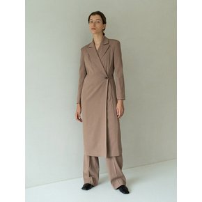 one-button onepiece coat (beige)