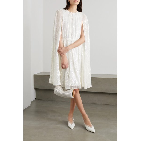 오스틴 케이프 이펙트 시퀸 시폰 미디 원피스 33258524072775560