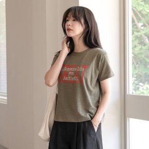 엣프 슬라브 나염 반팔 티셔츠