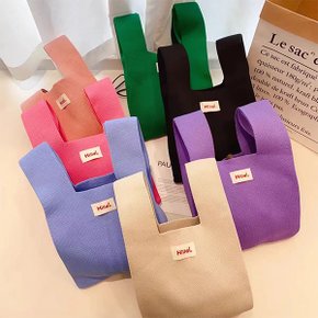 파스텔 니트 미니 손가방 니트백 손목가방 토트백