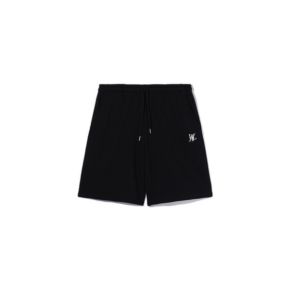 Signature relax half pants - BLACK
