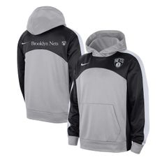 [해외] 1015808 나이키 NBA 브루클린 네츠 Nike Authentic Starting Five Force Hoodie Silver/B