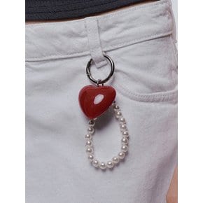 Red Heart Key Ring