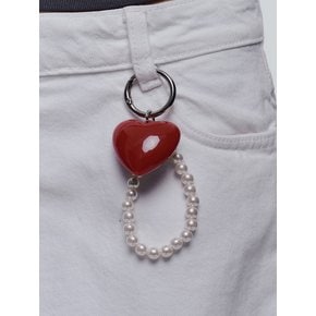 Red Heart Key Ring