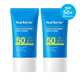 리얼베리어 [1+1] 아쿠아 수딩 선 로션 SPF50+ PA++++ 50ml