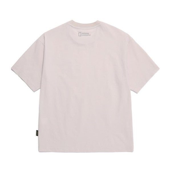 [여주점] N252UTS240 크라즈 스몰로고 그래픽 세미오버핏 반팔 티셔츠 MOURNING BEIGE