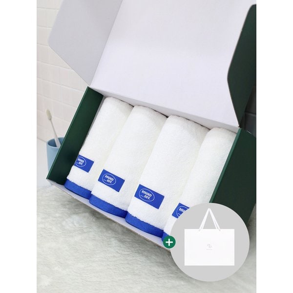 1퍼센테이지 블루베리 180g 30수 코마사 타올 4P 선물세트