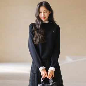 리델리 도트 프릴 펜던트 니트