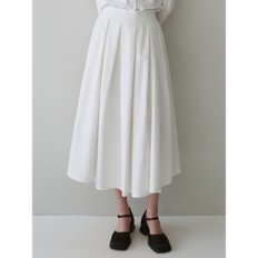 WAVE FLARE SKIRT_WHITE