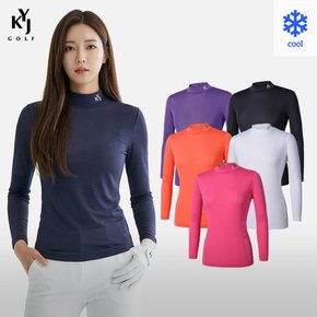 김영주골프 여성 아이스폴라 냉감 반폴라 데일리 스포츠웨어 긴팔 티셔츠(M7ST61)