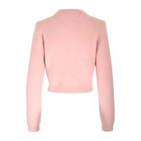 [해외배송] 셀프포트레이트 니트 엠블리쉬 알파카 슬림핏 가디건 AW24 079C P PINK