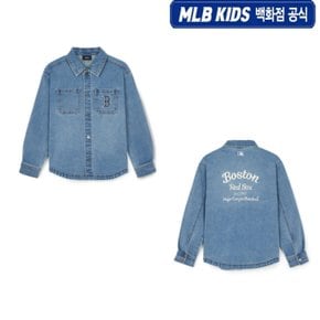 24FW[KIDS]  바시티 데님 셔츠 7AWSV0144-43BLS