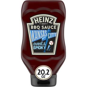 [해외직구] Heinz 하인즈 캔자스 시티 스위티 앤 스모크 바베큐소스 572g 2팩