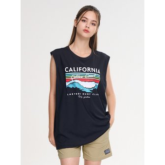 레이지비 쿨터치 에어라이트 루즈핏 여성 커버업 슬리브리스 상하세트 블랙