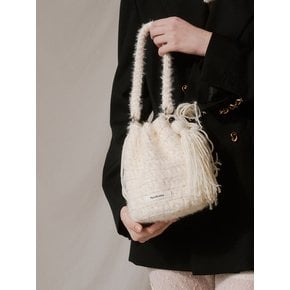 Dusk Bloom Tassel Bag - Ivory