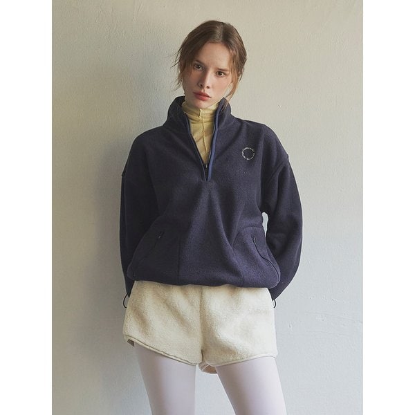 Soft Terry Half-Zip Sweat Shirts_Navy