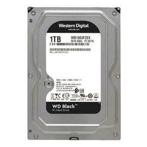 웨스턴 디지털 HDD 1TB WD 블랙 PC 게이밍 크리에이티브-프로 3.5인치 내장 HDD WD1003FZEX