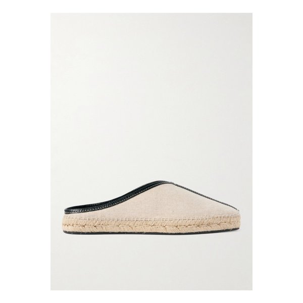 가죽 트리밍 캔버스 슬리퍼 1647597338741387