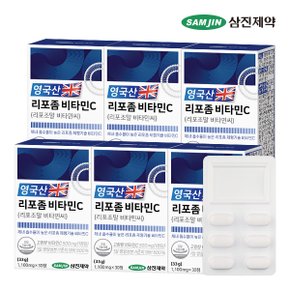 영국산 리포좀 비타민C 리포조말 비타민씨 6박스 (180정)
