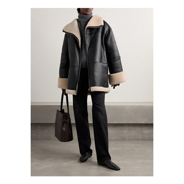 투톤 시어링 재킷 블랙 1647597356388007