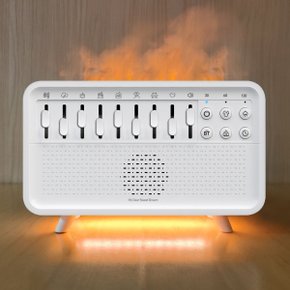 백색 소음 가습기 8가지 자연의 소리 CSBT-SWSLEEP 블루투스 스피커 불멍 조명