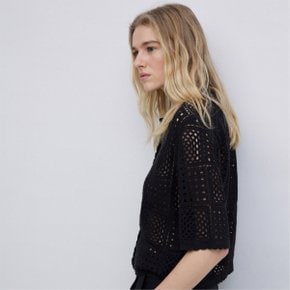 Crochet Cardigan BLACK