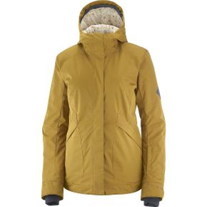 일본 살로몬 스키복 Salomon SNOW REBEL JKT W CUMIN S 후드가 있는 여성 재킷 1564983